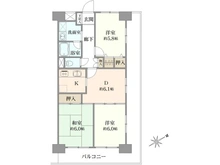 【千葉県/柏市あけぼの】メイツ柏 C棟 間取り図