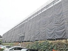 【千葉県/柏市名戸ケ谷】モアステージ新柏弐番館 外観：2025年10月大規模修繕工事中