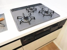 【千葉県/柏市名戸ケ谷】モアステージ新柏弐番館 キッチン：三口コンロ