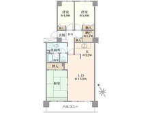 【千葉県/流山市南流山】コープ野村南流山壱番街1号棟 間取り図