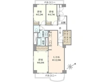 【千葉県/松戸市新松戸】サンライトパストラル壱番街 A棟 間取り図