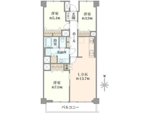【東京都/足立区六月】竹の塚ビューハイツ 間取り図