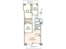 【千葉県/流山市加】東急ドエル・ステージ21センターコート弐番館 間取り図