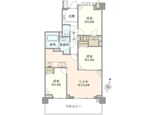 【茨城県/守谷市中央】ライオンズ守谷駅前プレミアム 間取り図