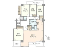 【千葉県/白井市堀込】中銀白井マンシオン 5号館 間取り図