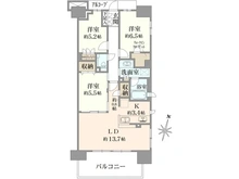 【千葉県/松戸市小根本】プラウド松戸 間取り図