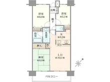 【千葉県/柏市あけぼの】ライオンズマンション柏第2 間取り図