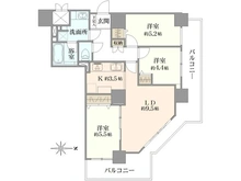 【千葉県/八千代市緑が丘】カムザ・スクエア八千代緑が丘タワーズ 間取り図