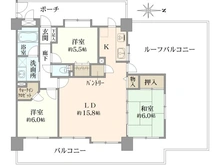 【千葉県/佐倉市井野】ダイアパレス勝田台 間取り図