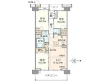 【千葉県/船橋市北本町】プラウド船橋三街区 間取り図