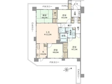 【千葉県/船橋市三山】ゼファーグリーンアイル グランデフォート 間取り図