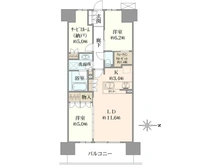 【千葉県/八千代市村上南】ウエリス八千代村上 間取り図