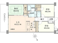 【千葉県/船橋市駿河台】ミオカステーロ東船橋 間取り図