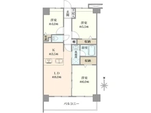 【千葉県/浦安市当代島】ダイアパレス浦安II 間取り図