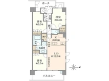 【千葉県/船橋市海神町南】プレミスト西船橋 間取り図