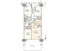 【千葉県/船橋市北本町】プラウド船橋二街区 間取り図