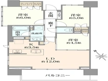 【千葉県/船橋市本町】ライオンズ船橋本町マークスフォート 間取り図