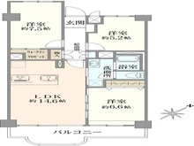 【千葉県/船橋市夏見台】コープ野村夏見 5号棟 間取り図