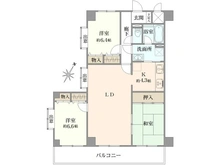 【千葉県/船橋市飯山満町】ライオンズマンション船橋飯山満台 一番館 間取り図