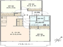 【千葉県/船橋市習志野台】習志野七ツ台住宅 4号棟 間取り図