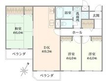 【千葉県/船橋市本町】キャッスル船橋 間取り図
