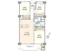 【千葉県/船橋市西習志野】習志野台マンション 間取り図