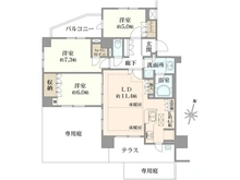 【千葉県/船橋市本町】プラウド船橋本町 間取り図