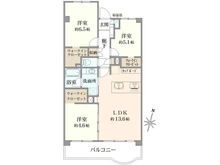 【千葉県/松戸市新松戸北】新松戸ファミールハイツ 5号棟 間取り図