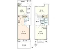 【千葉県/八千代市大和田新田】タウンハウス高津 2号棟 間取り図