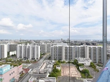 【千葉県/千葉市美浜区真砂】セザール検見川浜 眺望：大規模修繕工事中