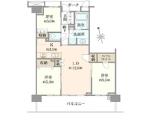 【千葉県/船橋市北本町】プラウド船橋一街区 間取り図