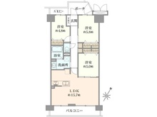 【千葉県/船橋市藤原】エステ・シティ船橋 弐番館 間取り図