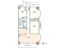 【千葉県/市川市相之川】クリオ南行徳 弐番館 間取り図