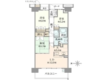 【千葉県/船橋市北本町】プラウド船橋二街区 間取り図