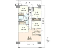 【千葉県/船橋市北本町】プラウド船橋二街区 間取り図