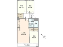 【千葉県/船橋市東船橋】東船橋ガーデニア 3号棟 間取り図