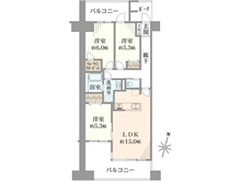 【千葉県/松戸市牧の原】ヴェルデゾーナ新八柱 間取り図