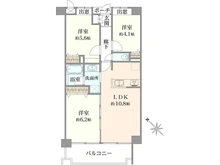 【千葉県/市川市福栄】ローズガーデン南行徳壱番館 間取り図
