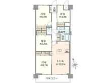 【千葉県/船橋市山野町】ファミール第二西船橋 間取り図