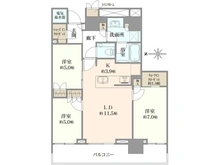 【東京都/中央区晴海】ザ・パークハウス晴海タワーズクロノレジデンス 間取り図