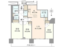 【東京都/江東区豊洲】アーバンドックパークシティ豊洲 タワーA 間取り図