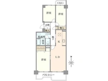 【東京都/江東区東砂】東砂三丁目ハイツ 6号棟 間取り図