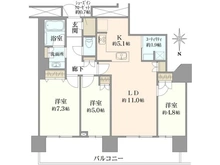【東京都/江東区豊洲】アーバンドックパークシティ豊洲 タワーA 間取り図