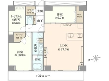 【東京都/江東区東雲】Wコンフォートタワーズ　 ウエスト 間取り図