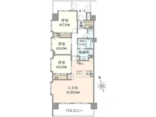 【東京都/江東区南砂】コスモ東陽町親水公園 間取り図
