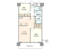 【東京都/葛飾区柴又】ダイアパレス柴又 間取り図
