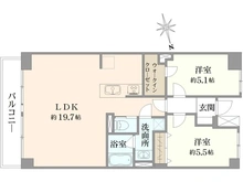 【東京都/江東区南砂】パークハイム東陽町 間取り図