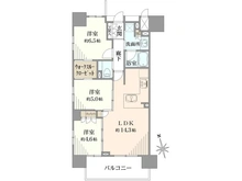 【東京都/台東区西浅草】レーベンリヴァーレ浅草エヴァ―プライド 間取り図