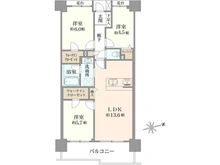 【東京都/墨田区東向島】ラディエンス東向島 間取り図