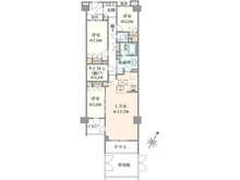 【東京都/江東区塩浜】コスモ豊洲レジデンス ブレアコート 間取り図